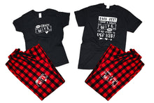 Load image into Gallery viewer, Crazy WifeFlannel Pants, Christmas Pajamas, Buffalo Red_Black