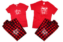 將圖片載入圖庫檢視器 The Better HalfFlannel Pants, Christmas Pajamas, Buffalo Red_Red