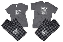 將圖片載入圖庫檢視器 The Better HalfFlannel Pants, Christmas Pajamas, Charcoal Black_Charcoal