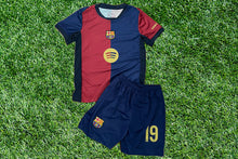 Load image into Gallery viewer, Kids' Soccer Jersey and Shorts Set #19 Young Star of Barcelona, Home Jersey