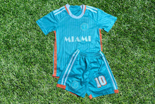 Load image into Gallery viewer, Miami Soccer Legend - Dolphin Fan Jersey & Shorts Set for Kids Inspired by the Iconic 10