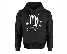 Load image into Gallery viewer, Virgo Zodiac Sign hoodies. Black Hoodie, hoodies for men, unisex hoodies