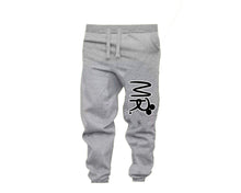 Load image into Gallery viewer, Black Grey color Mr design Jogger Pants for Man.