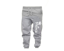 將圖片載入圖庫檢視器 Black Grey color Prince design Jogger Pants for Man.