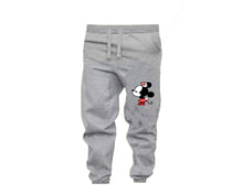 Load image into Gallery viewer, Black Grey color Minnie design Jogger Pants for Woman