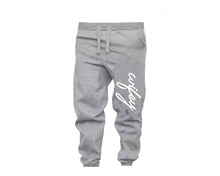 Load image into Gallery viewer, Black Grey color Wifey design Jogger Pants for Woman