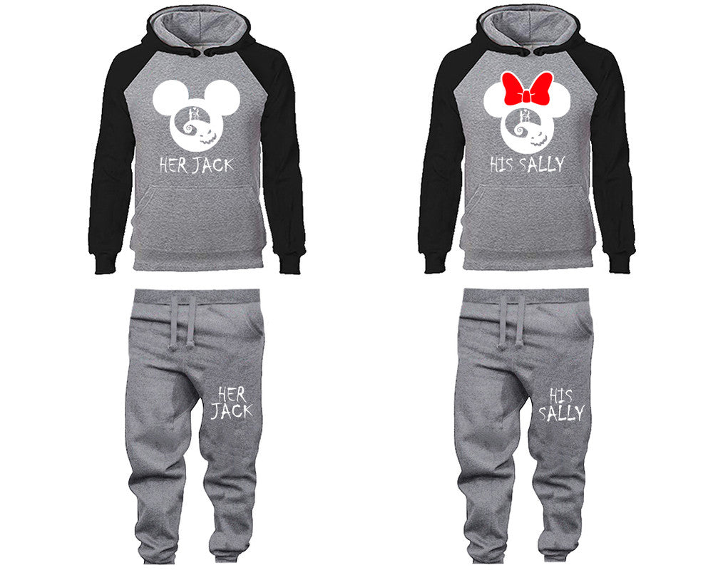 Mickey and Minnie Hoodie and Sweatpants 4 Pcs Sets for Couples. – CaliWeston
