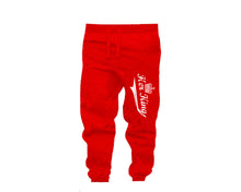 Load image into Gallery viewer, Black Red color Her King design Jogger Pants for Man.