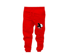 Load image into Gallery viewer, Black Red color Mickey design Jogger Pants for Man.