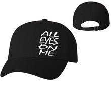 Load image into Gallery viewer, All Eyes On Me designer baseball hats, vinyl design baseball caps, heat transfer cap