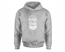 Load image into Gallery viewer, Every Day is a Fresh Start inspirational quote hoodie. Sports Grey Hoodie, hoodies for men, unisex hoodies