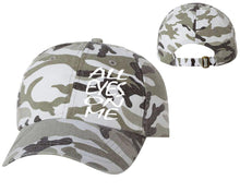 Load image into Gallery viewer, All Eyes On Me designer baseball hats, vinyl design baseball caps, heat transfer cap