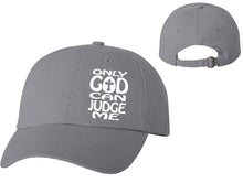 Load image into Gallery viewer, Only God Can Judge Me designer baseball hats, vinyl design baseball caps, heat transfer cap