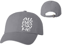 Load image into Gallery viewer, All Eyes On Me designer baseball hats, vinyl design baseball caps, heat transfer cap