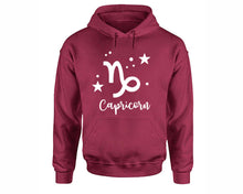 將圖片載入圖庫檢視器 Capricorn Zodiac Sign hoodies. Maroon Hoodie, hoodies for men, unisex hoodies