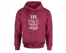 將圖片載入圖庫檢視器 You Were Given This Life Because You Are Strong Enough To Live It inspirational quote hoodie. Maroon Hoodie, hoodies for men, unisex hoodies