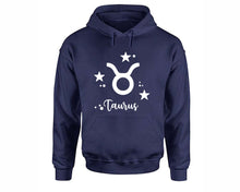 將圖片載入圖庫檢視器 Taurus Zodiac Sign hoodies. Navy Blue Hoodie, hoodies for men, unisex hoodies