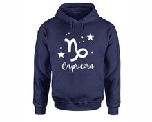 將圖片載入圖庫檢視器 Capricorn Zodiac Sign hoodies. Navy Blue Hoodie, hoodies for men, unisex hoodies