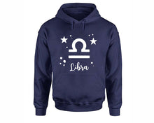 Load image into Gallery viewer, Libra Zodiac Sign hoodies. Navy Blue Hoodie, hoodies for men, unisex hoodies