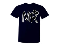 Load image into Gallery viewer, Navy Blue color MR design T Shirt for Man.