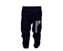 將圖片載入圖庫檢視器 Navy Blue color Princess design Jogger Pants for Woman
