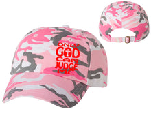 Load image into Gallery viewer, Only God Can Judge Me designer baseball hats, vinyl design baseball caps, heat transfer cap