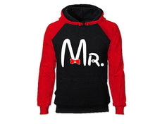 Load image into Gallery viewer, Red Black color MR design Hoodie for Man.