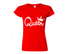 將圖片載入圖庫檢視器 Red color Queen design T Shirt for Woman