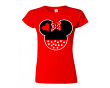 將圖片載入圖庫檢視器 Red color Minnie design T Shirt for Woman