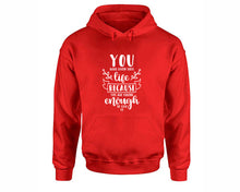 將圖片載入圖庫檢視器 You Were Given This Life Because You Are Strong Enough To Live It inspirational quote hoodie. Red Hoodie, hoodies for men, unisex hoodies