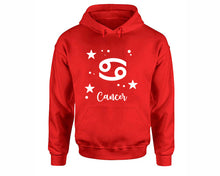 Load image into Gallery viewer, Cancer Zodiac Sign hoodies. Red Hoodie, hoodies for men, unisex hoodies