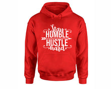 將圖片載入圖庫檢視器 Stay Humble Hustle Hard inspirational quote hoodie. Red Hoodie, hoodies for men, unisex hoodies