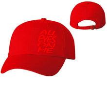 Load image into Gallery viewer, All Eyes On Me designer baseball hats, vinyl design baseball caps, heat transfer cap