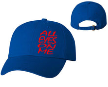 Load image into Gallery viewer, All Eyes On Me designer baseball hats, vinyl design baseball caps, heat transfer cap