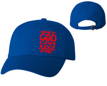 Load image into Gallery viewer, Only God Can Judge Me designer baseball hats, vinyl design baseball caps, heat transfer cap