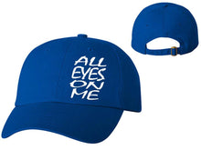 Load image into Gallery viewer, All Eyes On Me designer baseball hats, vinyl design baseball caps, heat transfer cap