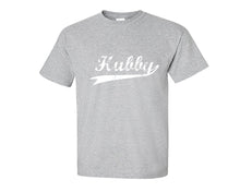Load image into Gallery viewer, Sports Grey color Hubby design T Shirt for Man.