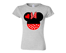 將圖片載入圖庫檢視器 Sports Grey color Minnie design T Shirt for Woman