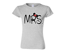 Load image into Gallery viewer, Sports Grey color MRS design T Shirt for Woman