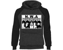 Load image into Gallery viewer, NWA designer hoodies. Black Charcoal Hoodie, hoodies for men, unisex hoodies