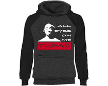 將圖片載入圖庫檢視器 All Eyes On Me designer hoodies. Black Charcoal Hoodie, hoodies for men, unisex hoodies