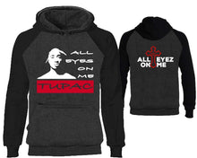 將圖片載入圖庫檢視器 All Eyes On Me designer hoodies. Black Charcoal Hoodie, hoodies for men, unisex hoodies