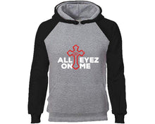 Load image into Gallery viewer, All Eyes On Me designer hoodies. Black Grey Hoodie, hoodies for men, unisex hoodies