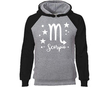 將圖片載入圖庫檢視器 Scorpio Zodiac Sign hoodie. Black Grey Hoodie, hoodies for men, unisex hoodies
