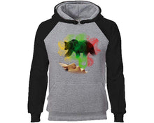 將圖片載入圖庫檢視器 Woman Rasta Smoke Bear designer hoodies. Black Grey Hoodie, hoodies for men, unisex hoodies