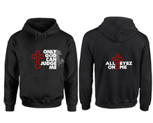 將圖片載入圖庫檢視器 Only God Can Judge Me hoodie. Black Hoodie, hoodies for men, unisex hoodies