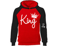 Load image into Gallery viewer, King designer hoodies. Black Red Hoodie, hoodies for men, unisex hoodies