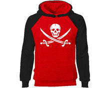 Load image into Gallery viewer, Jolly Roger designer hoodies. Black Red Hoodie, hoodies for men, unisex hoodies