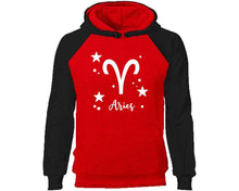 將圖片載入圖庫檢視器 Aries Zodiac Sign hoodie. Black Red Hoodie, hoodies for men, unisex hoodies