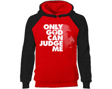 Load image into Gallery viewer, Only God Can Judge Me designer hoodies. Black Red Hoodie, hoodies for men, unisex hoodies